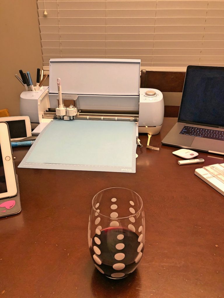 Cricut Explore Air 2 Setup for Card-Making with Wine